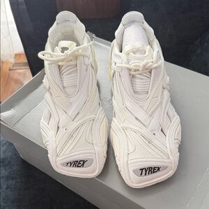 Balenciaga White Tyrex Sneakers